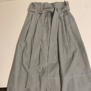 High waist striped skirt